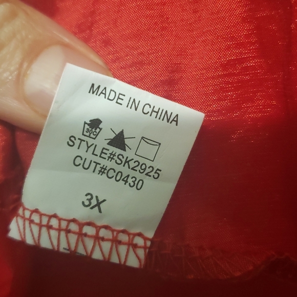 BOWKNOT ASYMMETRIC WATERFALL SKIRT IN RED - Picture 7 of 13